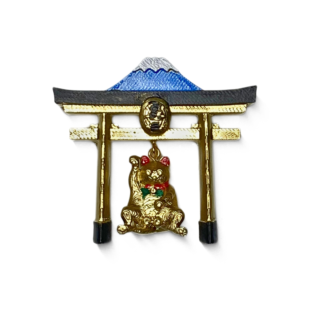 Fuji NyantamaManekineko Torii Magnet