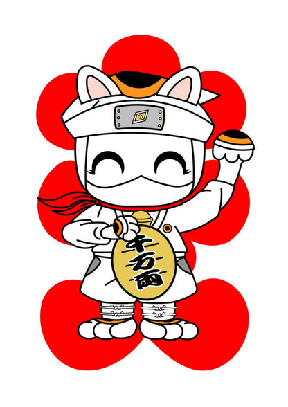 Lucky Cat Ninnya Squad Captain ”Mikemaru” Digital Downloads