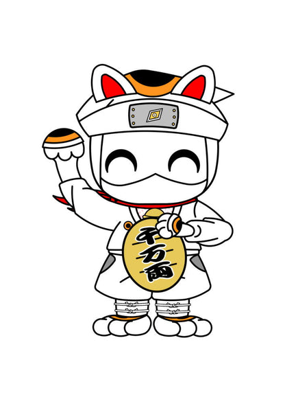 Lucky Cat Ninnya Squad Captain ”Mikemaru” Digital Downloads